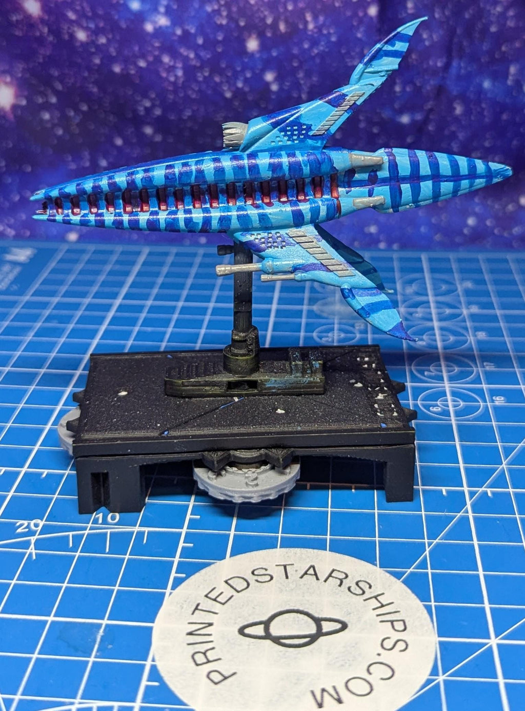 Babylon 5 Minbari Federation Tinashi War Frigate proxy for Star Wars Armada or other miniatures games 105mm
