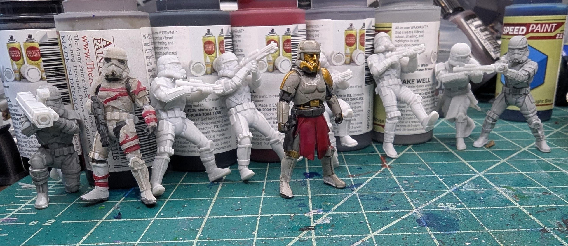 Imperial Dusk Troopers:(9) 35mm Resin Miniatures - Star Wars Legion Proxy