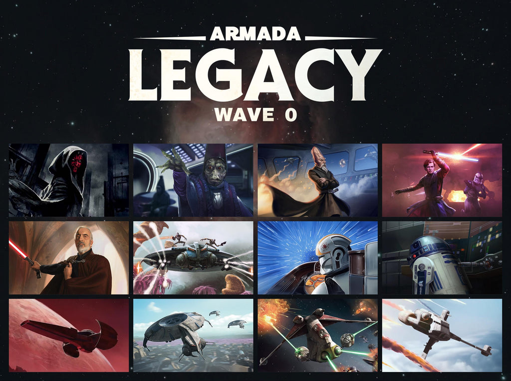 Armada Legacy Wave 0 Reinforcement Pack(8) squadrons for Star wars armada scale games