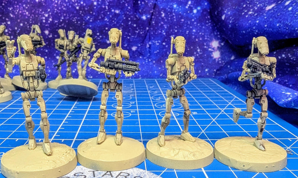 Confederate Basic Battle Drones (16) for Star Wars Legion proxies, Grimdark Future or other miniatures games 35mm