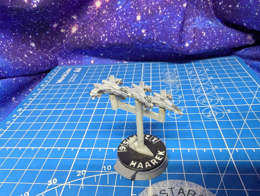 UNSC FSS-1000 Sabre Spaceplane Fighter squadron (6) Halo Armada Homebrew or other miniatures games 22mm