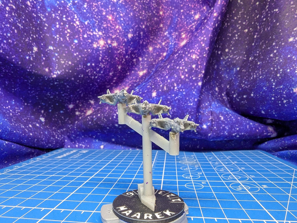 UNSC FSS-1000 Sabre Spaceplane Fighter squadron (6) Halo Armada Homebrew or other miniatures games 22mm