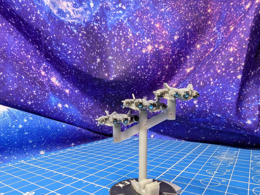 UNSC FSS-1000 Sabre Spaceplane Fighter squadron (6) Halo Armada Homebrew or other miniatures games 22mm