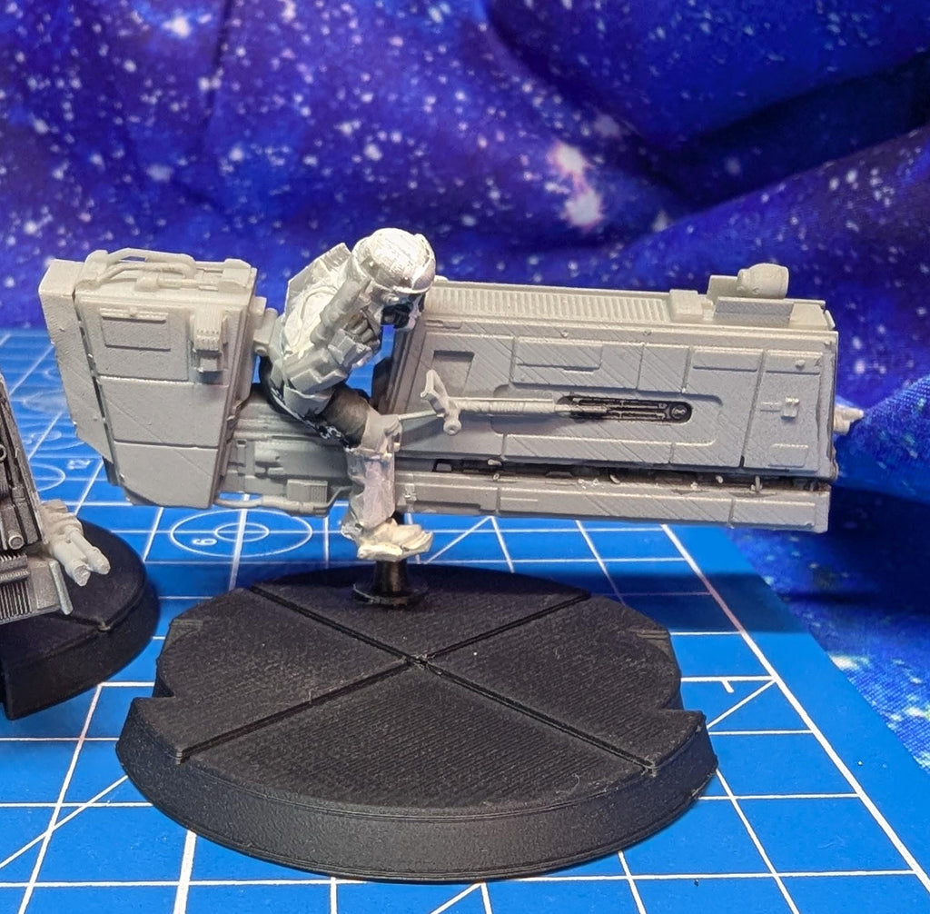Imperial Regime Law Enforcement Patrol Speeders(4) for Star Wars Legion proxies, Grimdark Future scale games 35mm scale