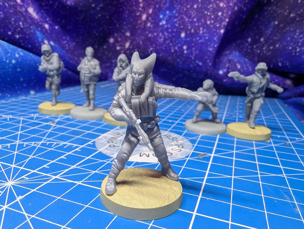 Rebel Alliance Red Rothans Team(6): 35mm Resin Miniatures - Star Wars Legion Proxy