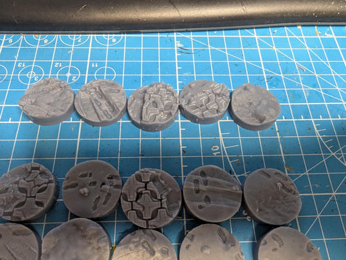 27mm Urban Scenic miniatures base set (20) for legion scale miniatures games.