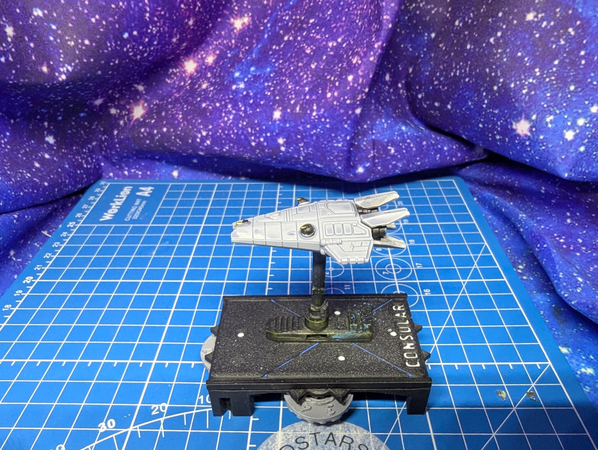 Babylon 5 Earthforce Myrmidon-class LCV for miniatures games 50mm