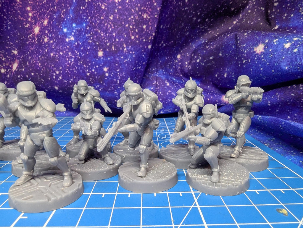 Republic Vanguard Troopers (13): 35mm Resin Miniatures for Star Wars Legion