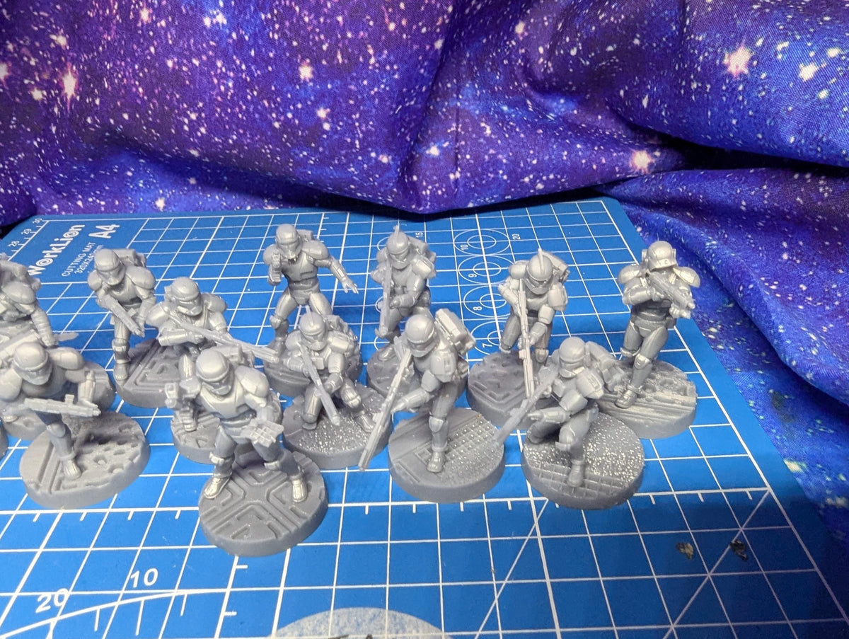 Republic Vanguard Troopers (13): 35mm Resin Miniatures for Star Wars Legion