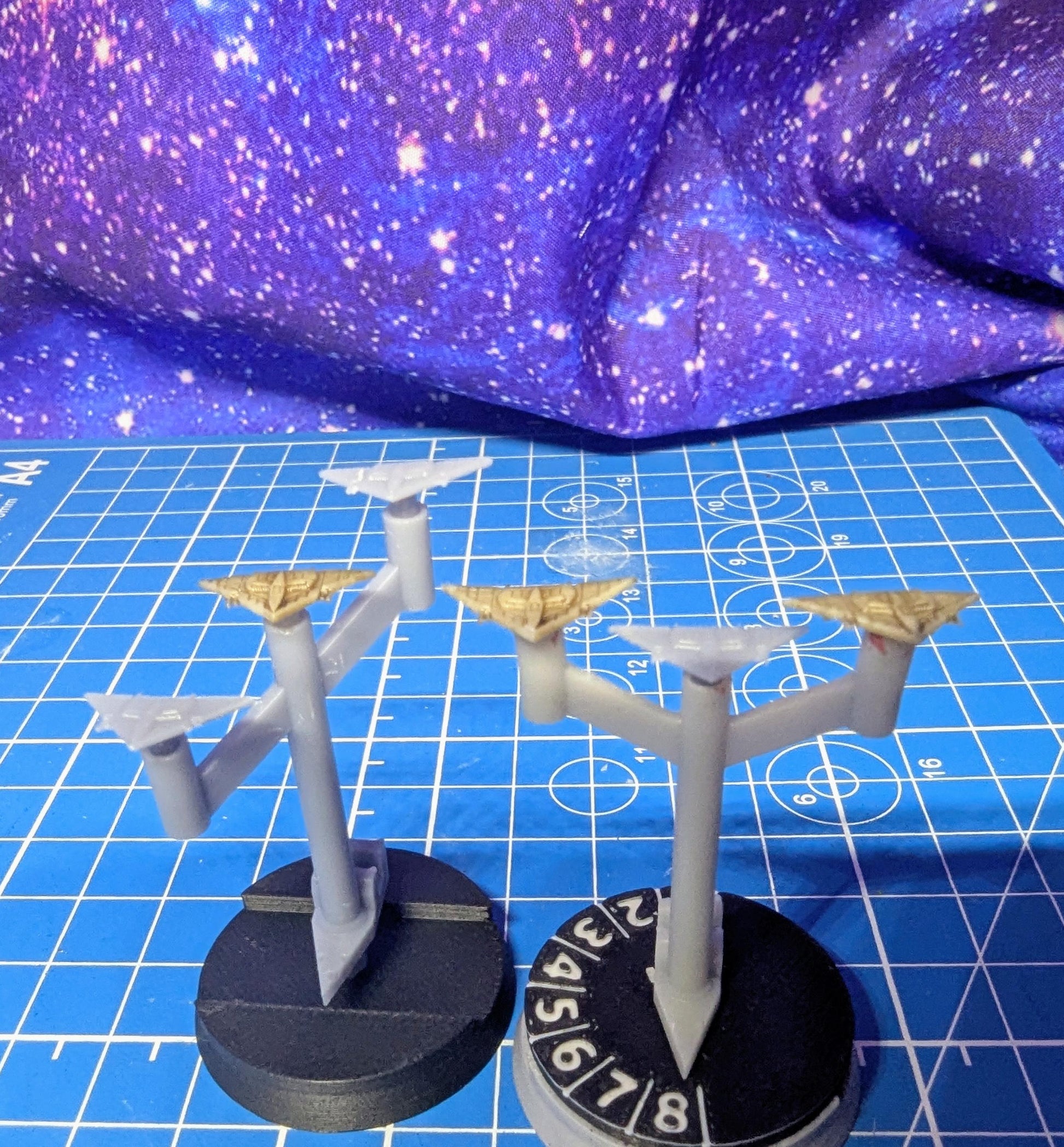 Babylon 5 Independent Raiders Zephyr Delta-V fighter Squadron (6) for Miniatures games like Star Wars Armada