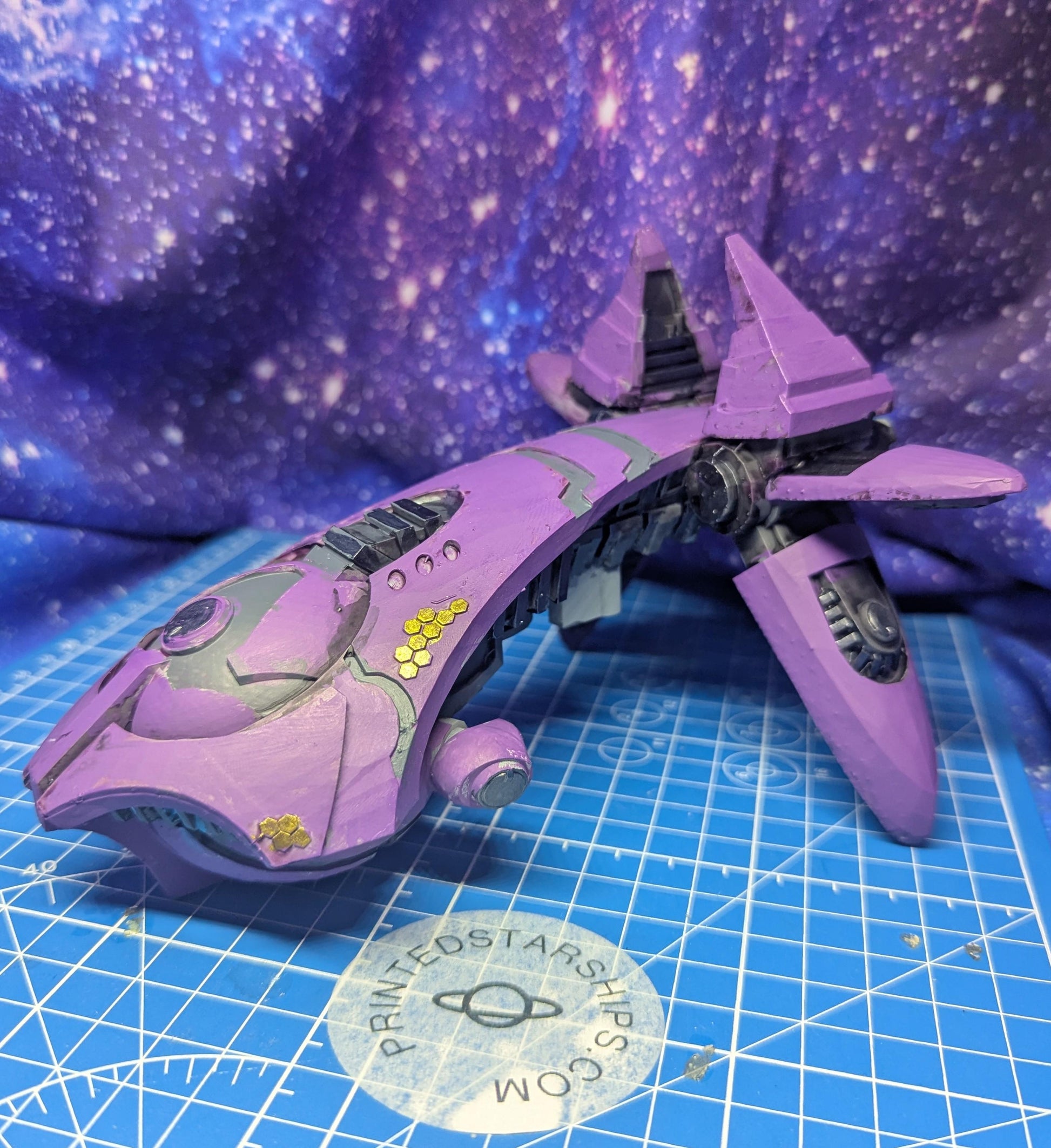 Covenant CPV Sinaris-pattern heavy cruiser for Halo Armada 166mm