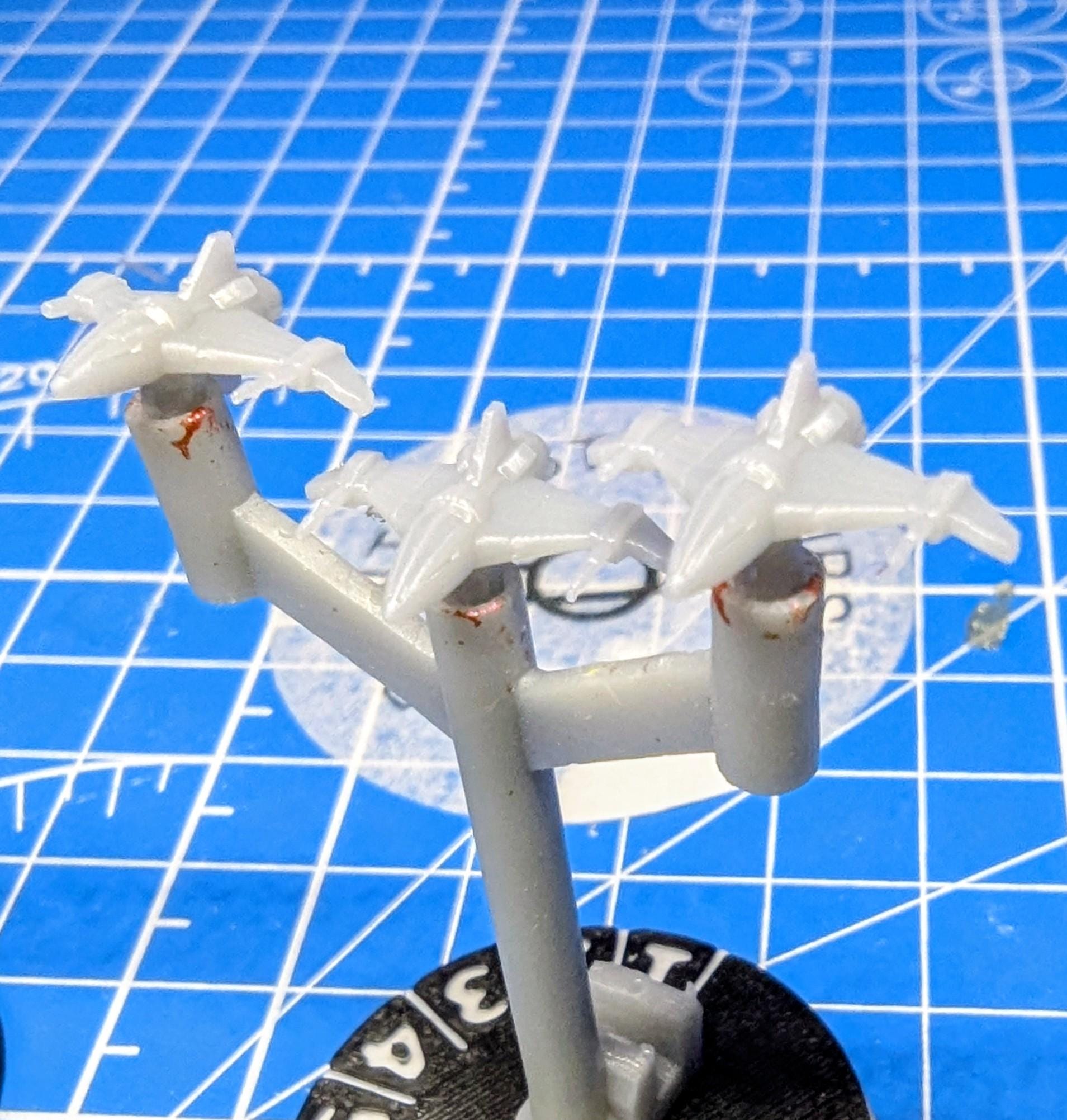 Babylon 5 DrazinStar Snake fighter Squadron (6) for Miniatures games like Star Wars Armada