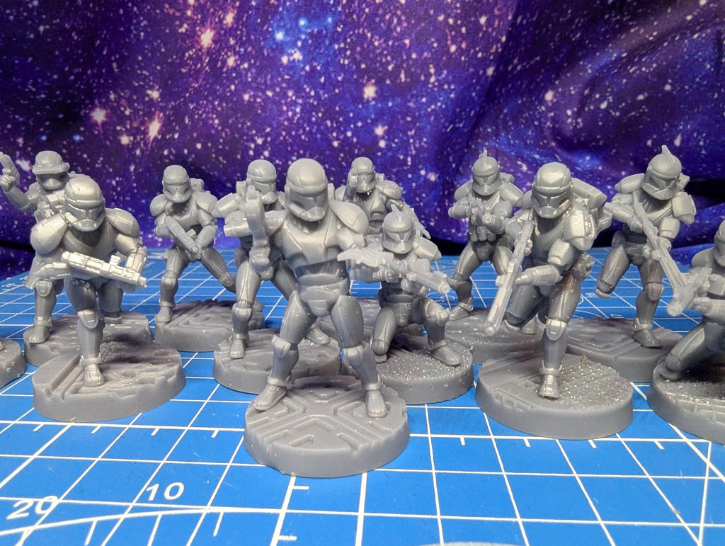 Republic Vanguard Troopers (13): 35mm Resin Miniatures for Star Wars Legion