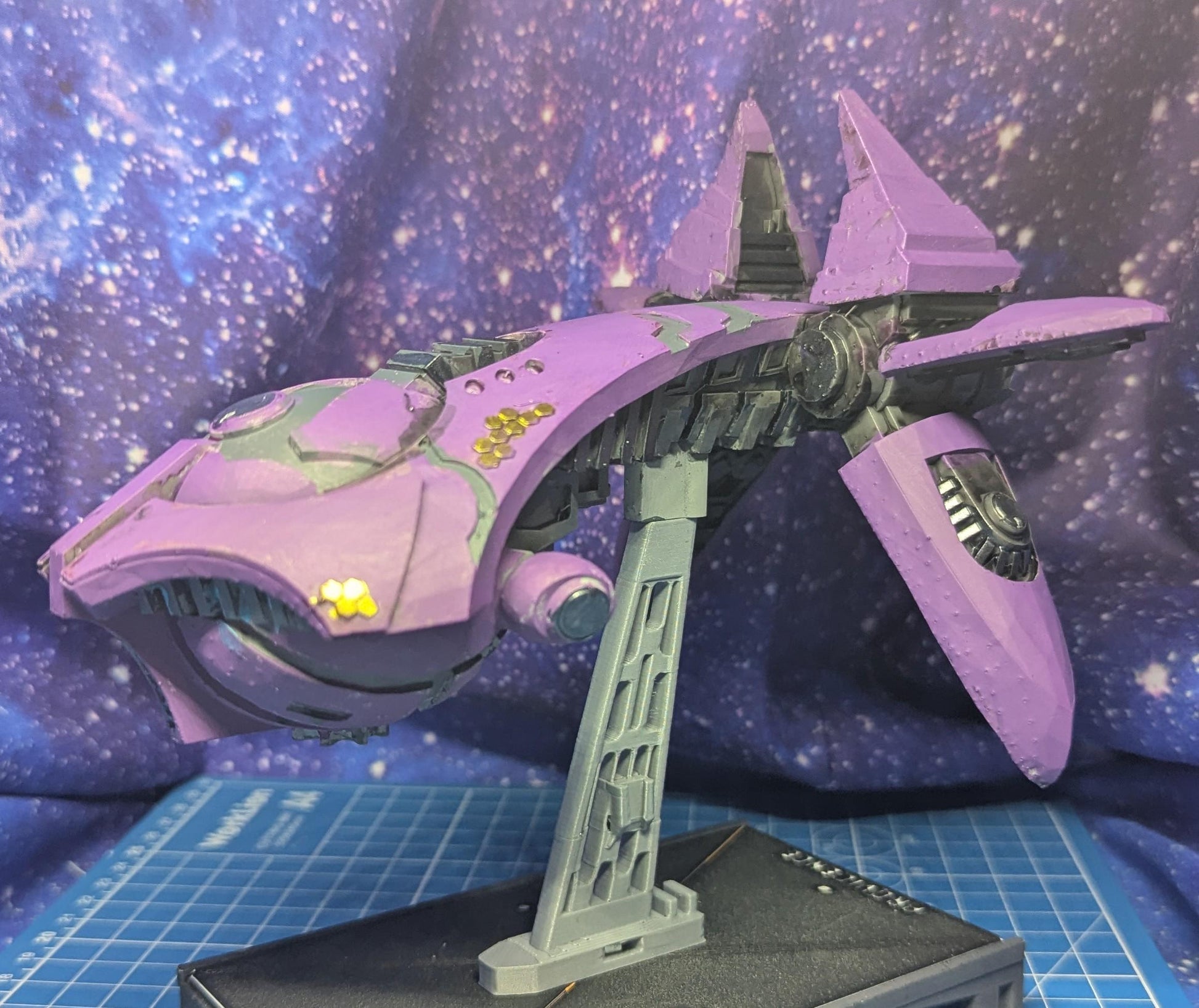 Covenant CPV Sinaris-pattern heavy cruiser for Halo Armada 166mm