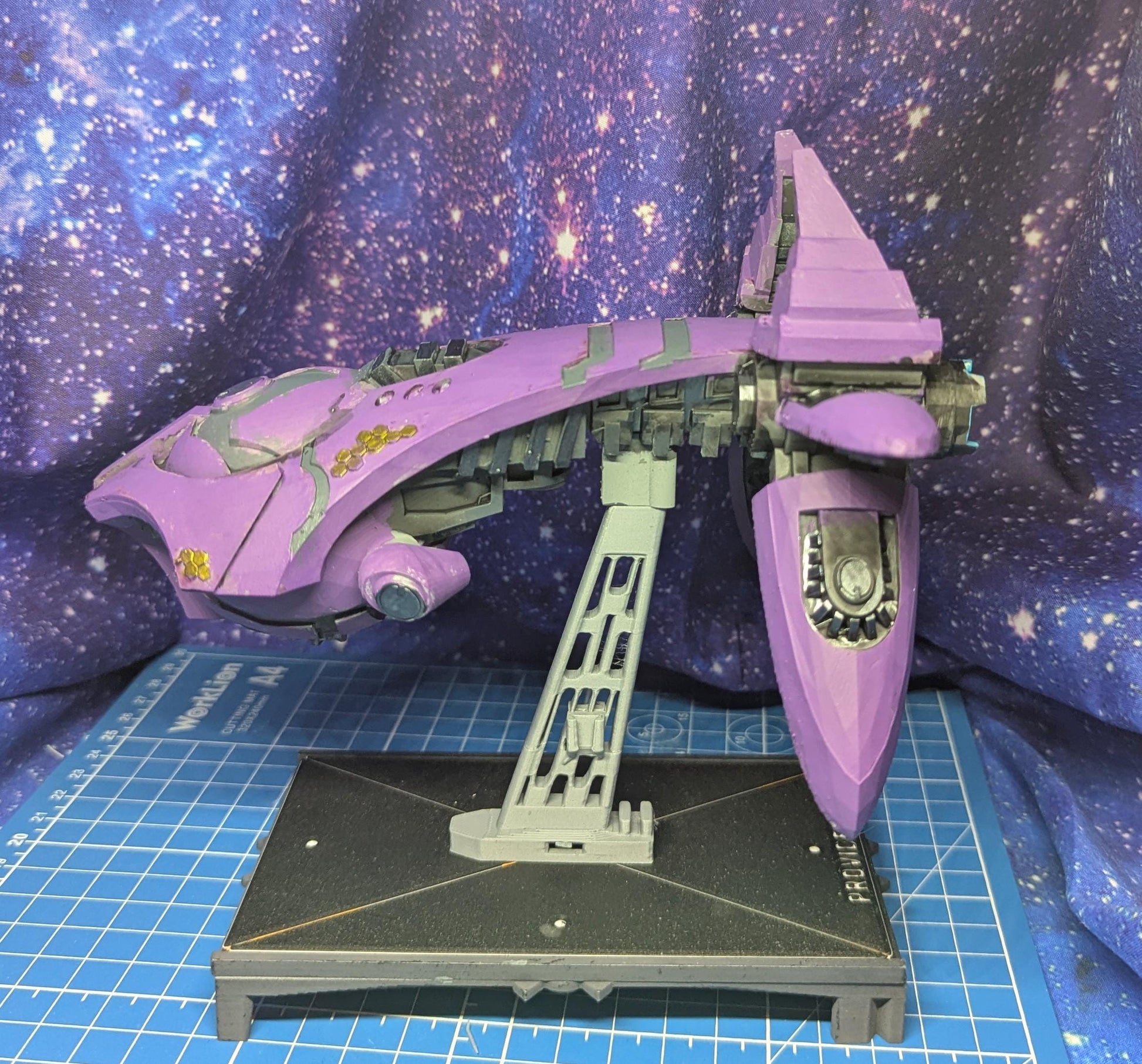 Covenant CPV Sinaris-pattern heavy cruiser for Halo Armada 166mm