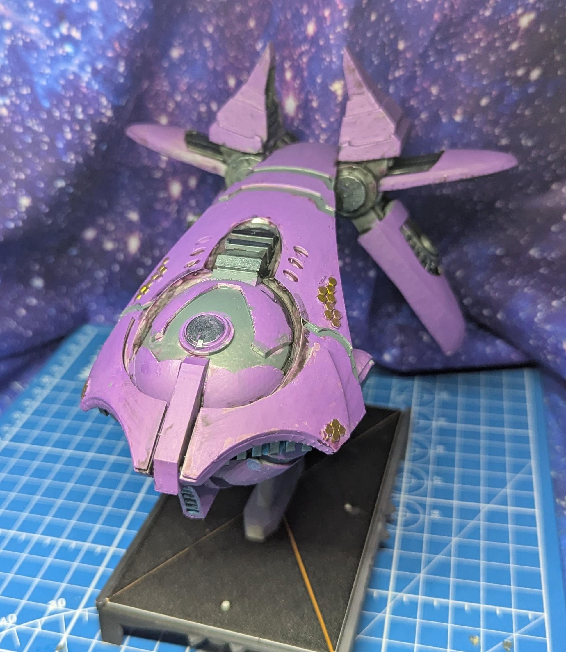 Covenant CPV Sinaris-pattern heavy cruiser for Halo Armada 166mm