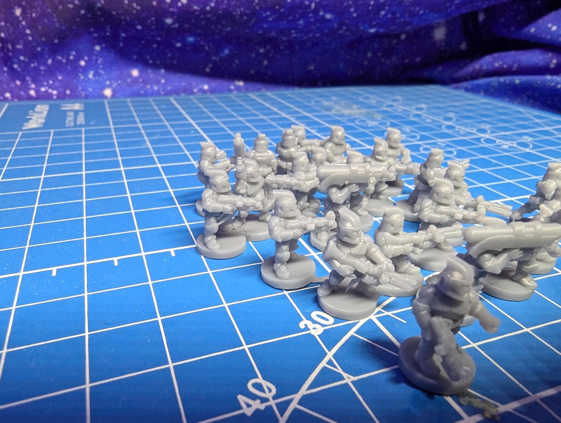10mm Republic Phase 1 clone Infantry Platoon (25) in 10mm scale for Star wars regiments