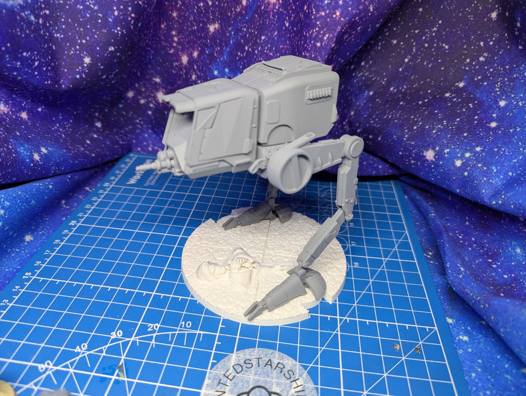Imperial Authority Outbounder Patrol Walker kit for Star Wars Legion proxies, Grimdark Future games 35mm scale