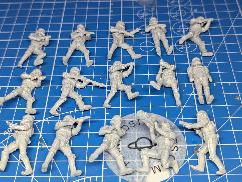 Imperial Authority Combat Troopers(15) for Star Wars Legion proxies, Grimdark Future or other miniatures games 35mm