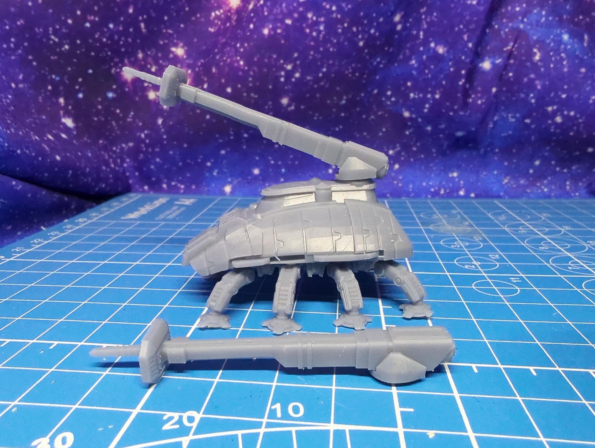 6mm scale Imperial SPMA Self Propelled Medium Artillery walkers for epic scale games (3) pack