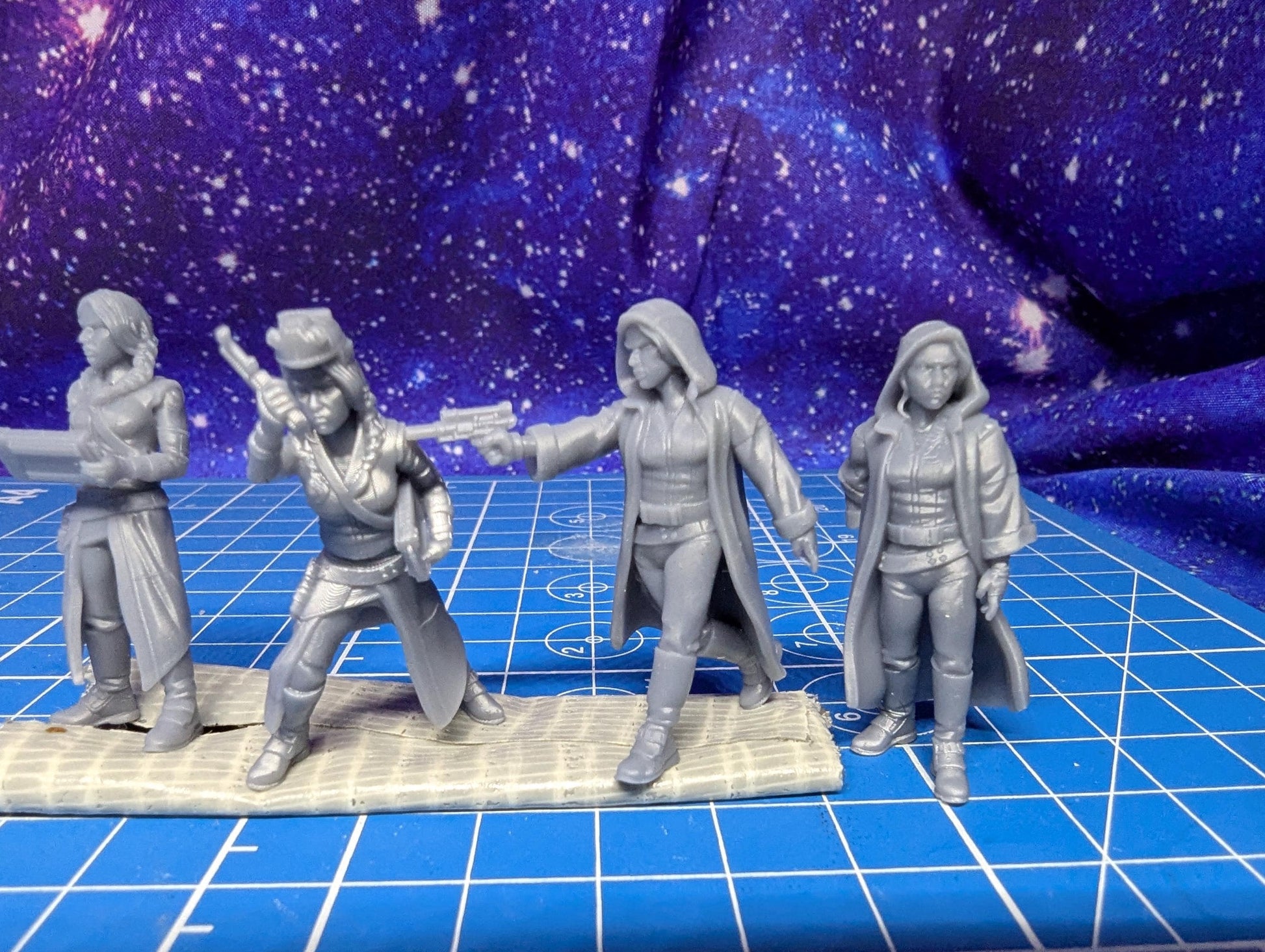 Rebel Insurgent Mechanic Bicks (4) for Star Wars Legion proxies, Grimdark Future 35mm