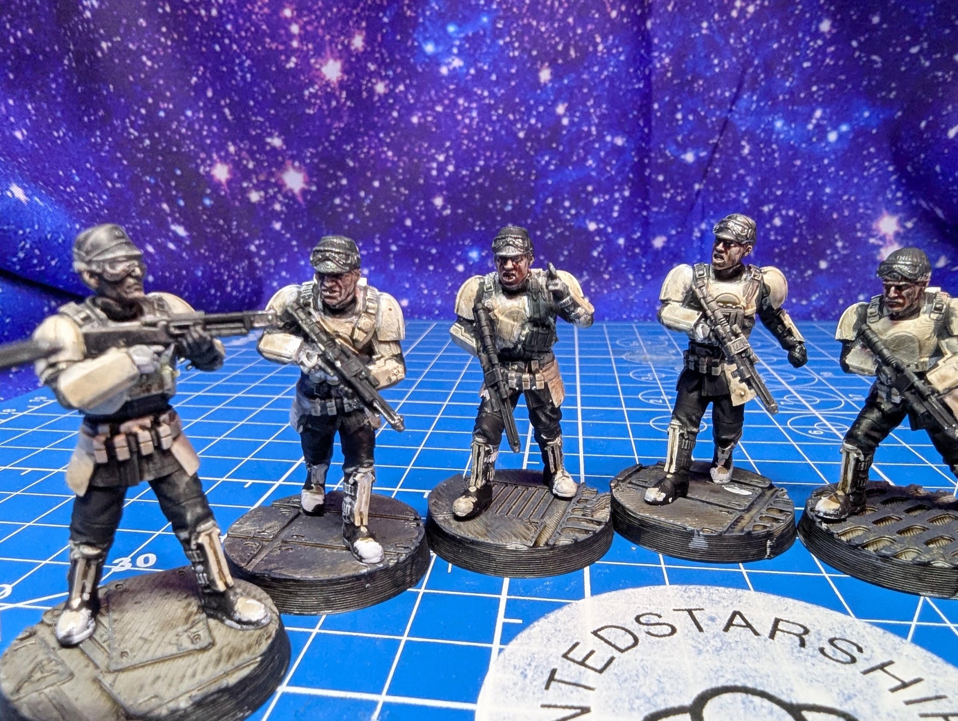 Imperial Authority Interdiction Troopers (9) for Star Wars Legion proxies, Grimdark Future 35mm