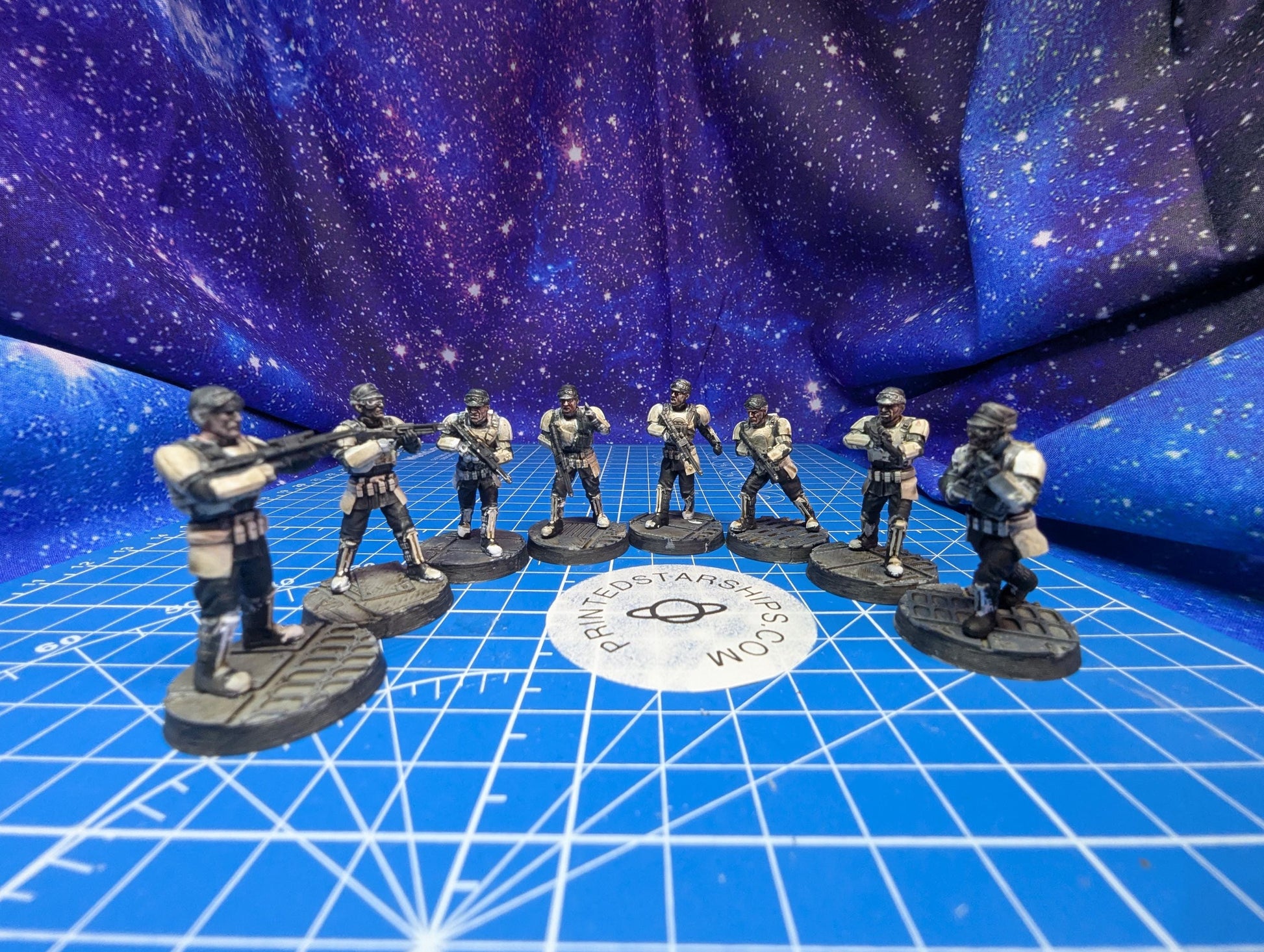 Imperial Authority Interdiction Troopers (9) for Star Wars Legion proxies, Grimdark Future 35mm