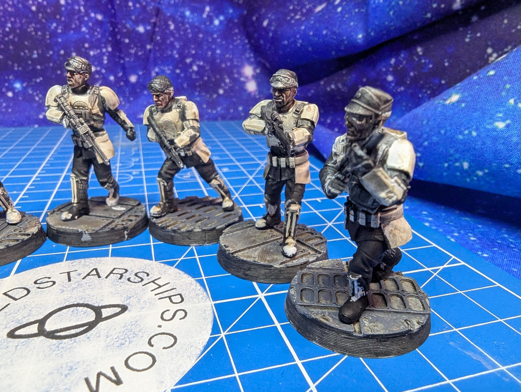 Imperial Authority Interdiction Troopers (9) for Star Wars Legion proxies, Grimdark Future 35mm