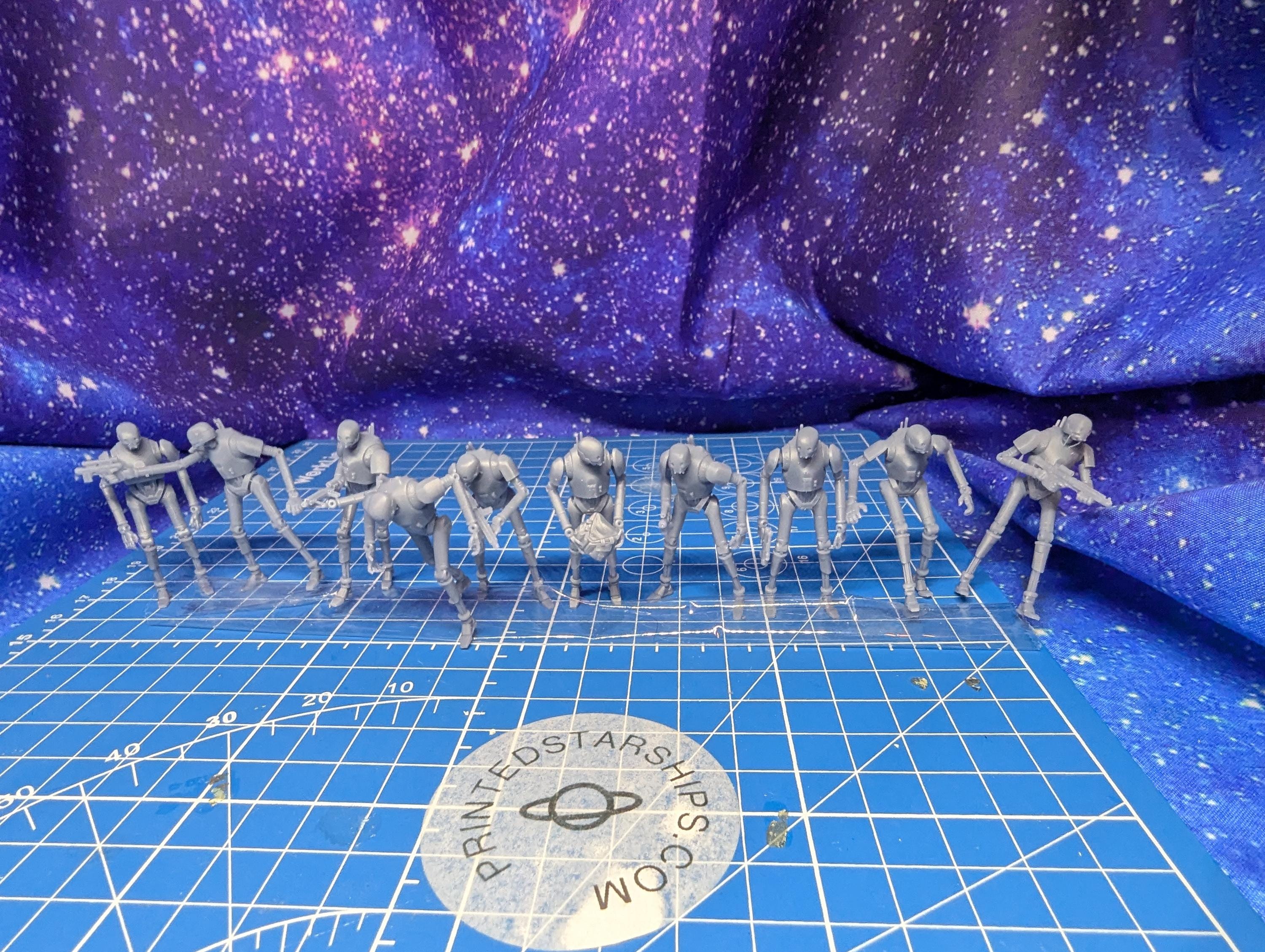 Imperial Authority KX Security Drones (10) for Star Wars Legion proxies, Grimdark Future or other miniatures games 35mm