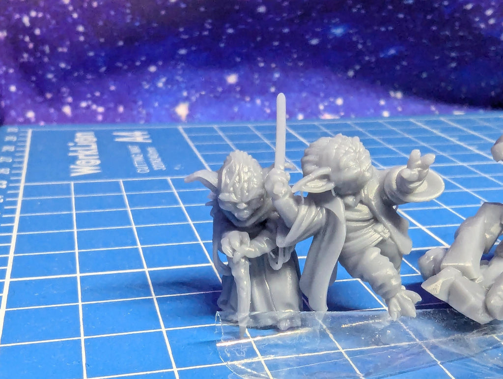 Galactic Republic Heros Indigo Blade Wizard, and The Sage (7) for Star Wars Legion proxies, Grimdark Future or miniatures games 35mm