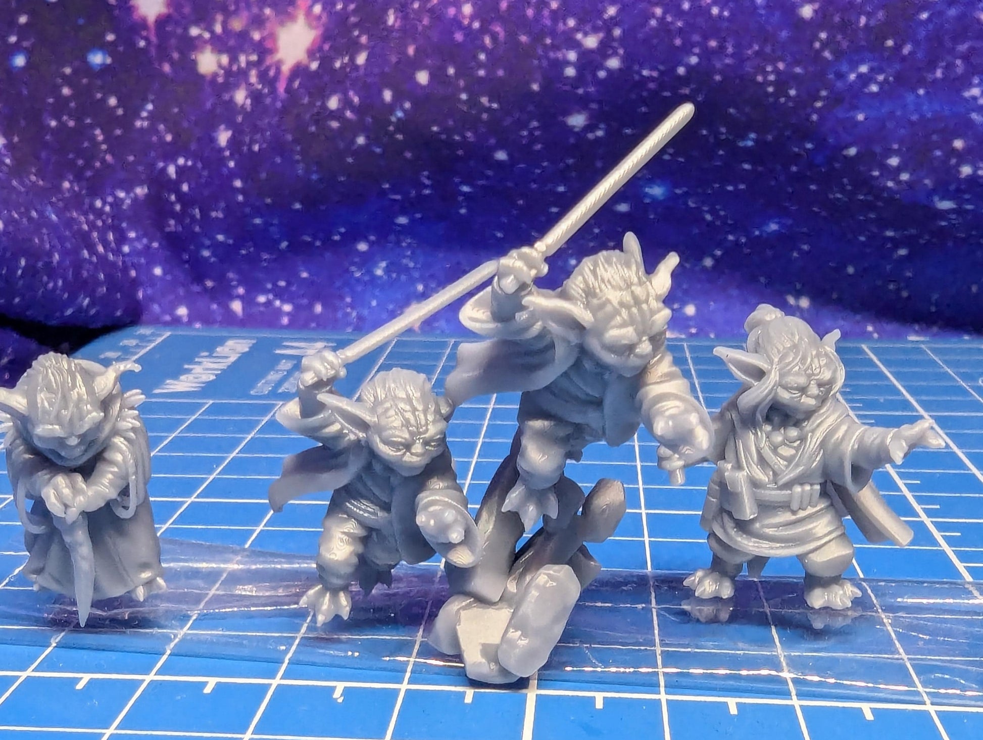 Galactic Republic Heros Indigo Blade Wizard, and The Sage (8) for Star Wars Legion proxies, Grimdark Future or miniatures games 35mm