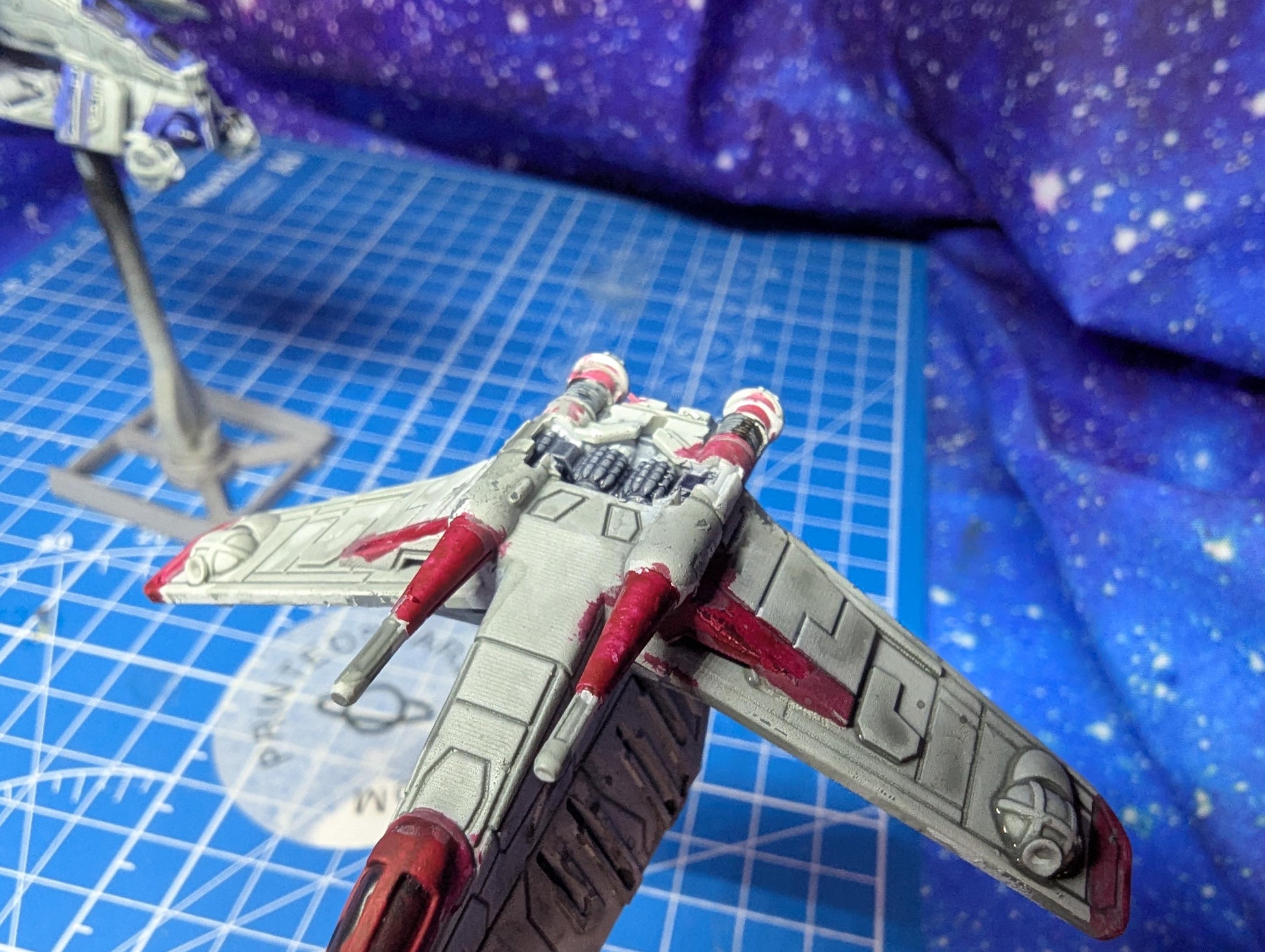 XW scale Republic LAAT/I personnel Transport for Star wars Xwing Miniatures game 1/270
