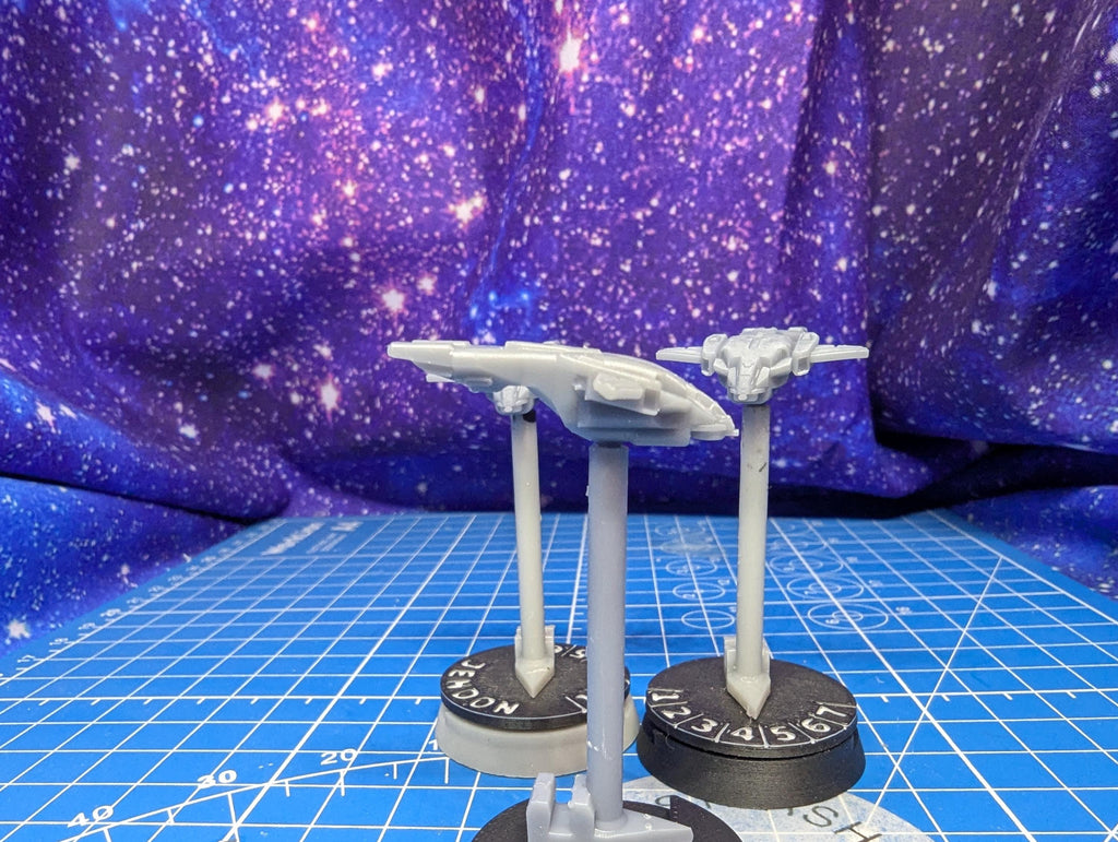 UNSC D77 Pelican Dropship Squadron (3) Halo Armada Homebrew miniatures games 32mm