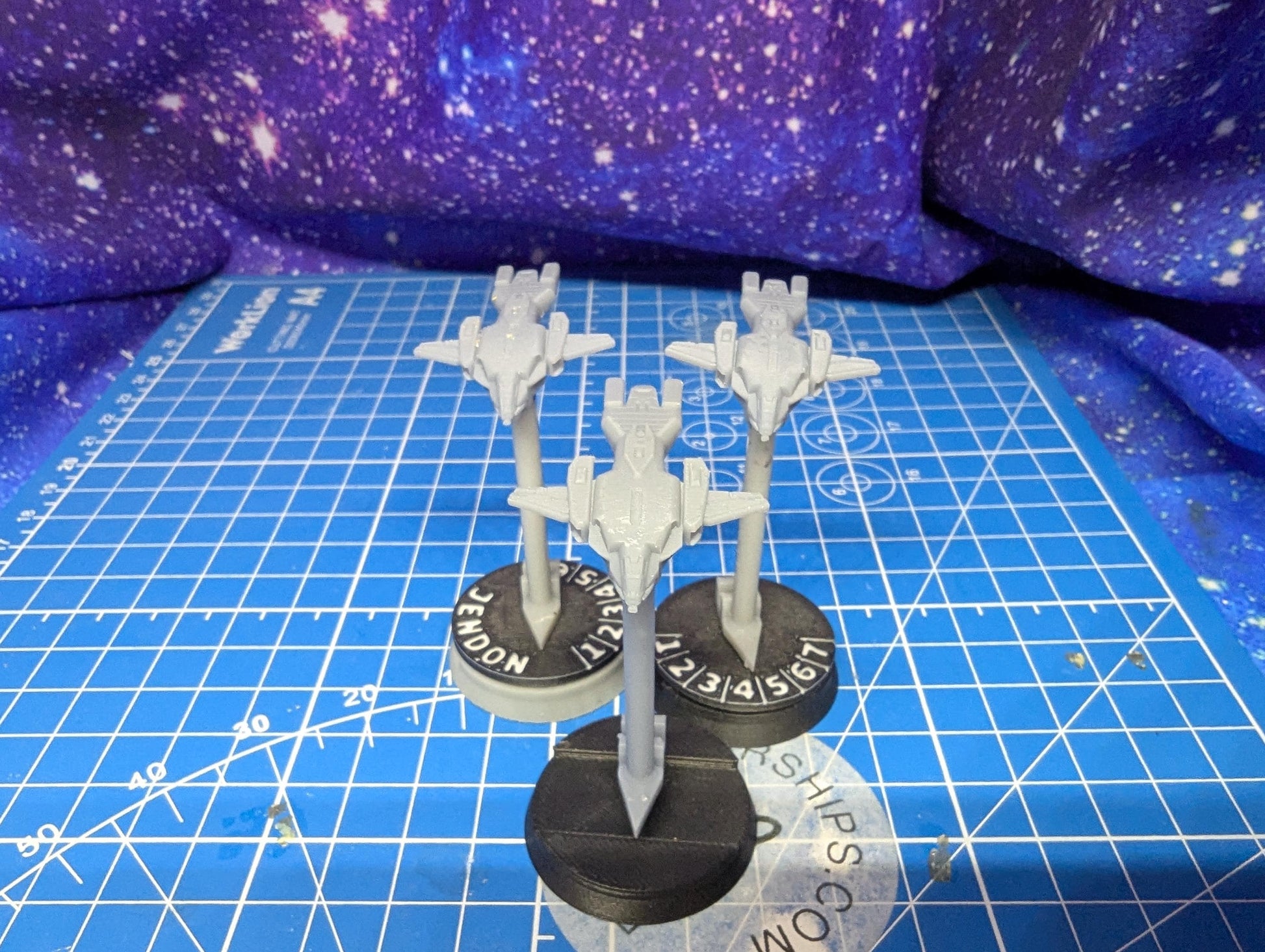 UNSC D77 Pelican Dropship Squadron (3) Halo Armada Homebrew miniatures games 32mm