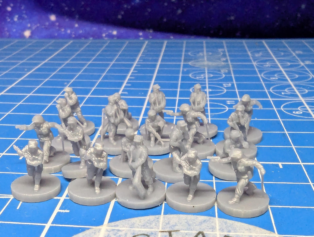 10mm Rebel Insurgent Commando Platoon (20) in 10mm scale for Star wars regiments