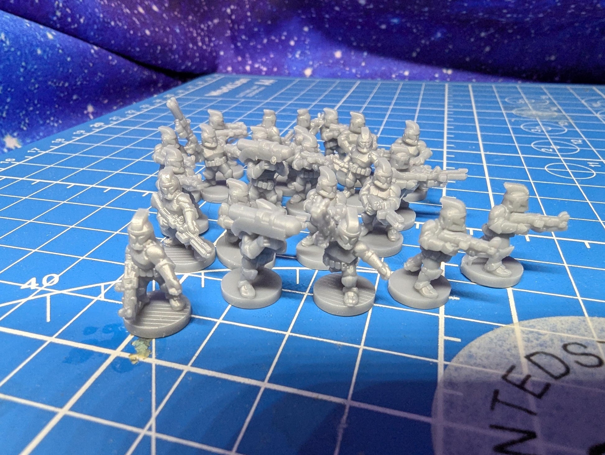 10mm Republic Phase 1 clone Infantry Platoon (25) in 10mm scale for Star wars regiments