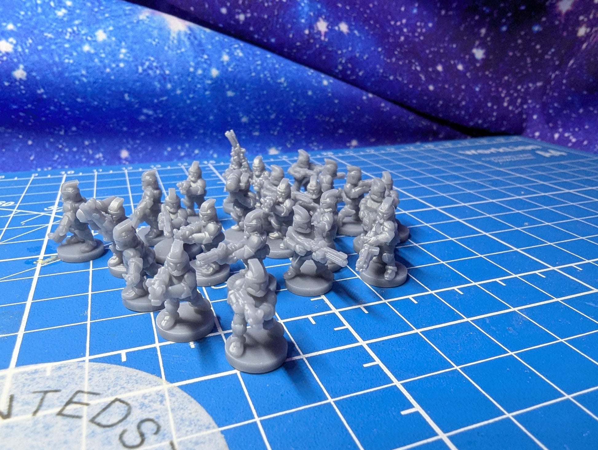 10mm Republic Phase 1 clone Infantry Platoon (25) in 10mm scale for Star wars regiments