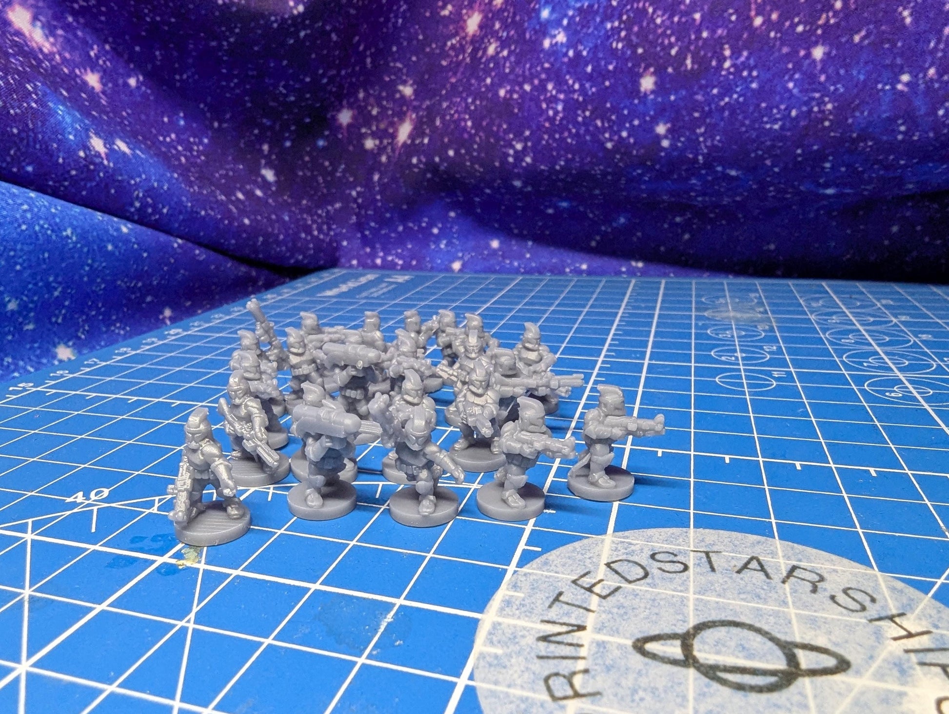 10mm Republic Phase 1 clone Infantry Platoon (25) in 10mm scale for Star wars regiments