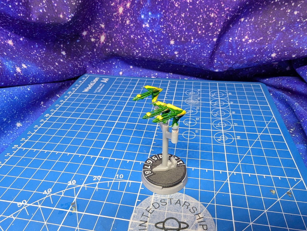 Babylon 5 Brakiri Falkosi light fighter Squadron (6) for Miniatures games like Star Wars Armada