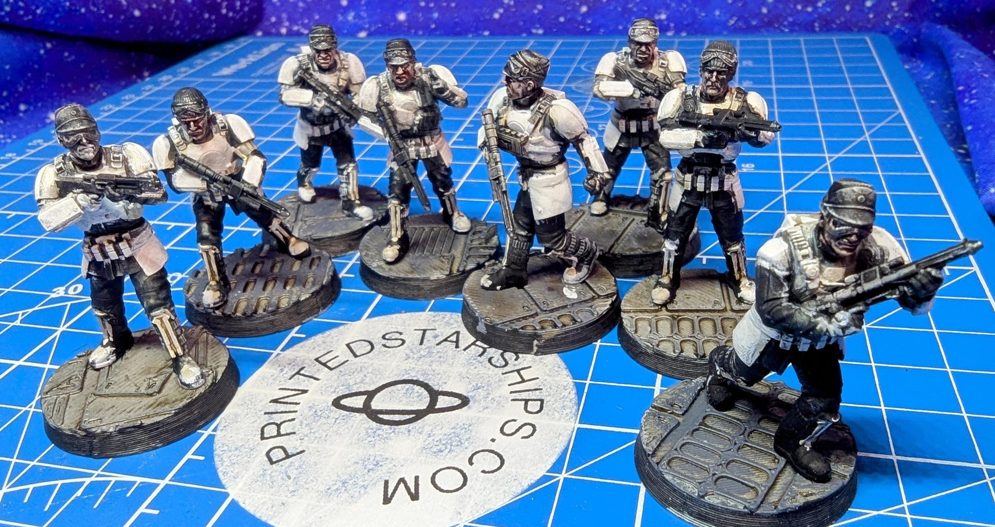 Imperial Authority Interdiction Troopers (9) for Star Wars Legion proxies, Grimdark Future 35mm