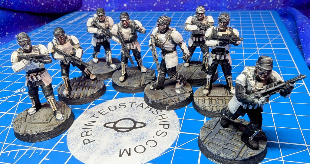 Imperial Authority Interdiction Troopers (9) for Star Wars Legion proxies, Grimdark Future 35mm