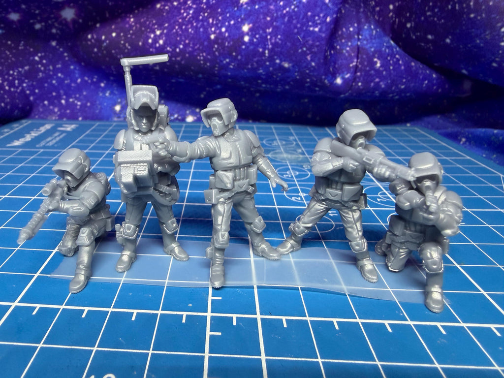 Imperial Authority Combat Recon Trooper Team (9) for Star Wars Legion proxies, Grimdark Future or other miniatures games 35mm