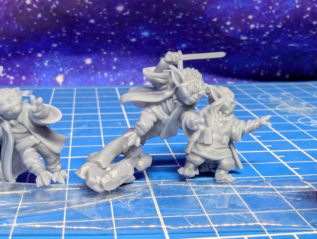 Galactic Republic Heros Indigo Blade Wizard, and The Sage (7) for Star Wars Legion proxies, Grimdark Future or miniatures games 35mm