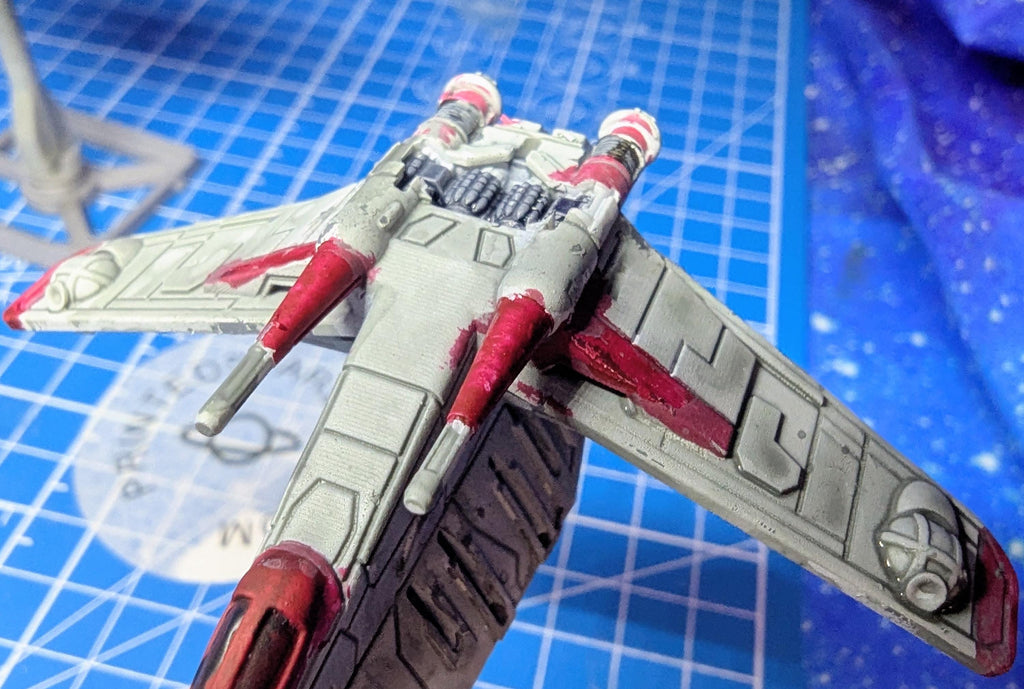 XW scale Republic LAAT/I personnel Transport for Star wars Xwing Miniatures game 1/270