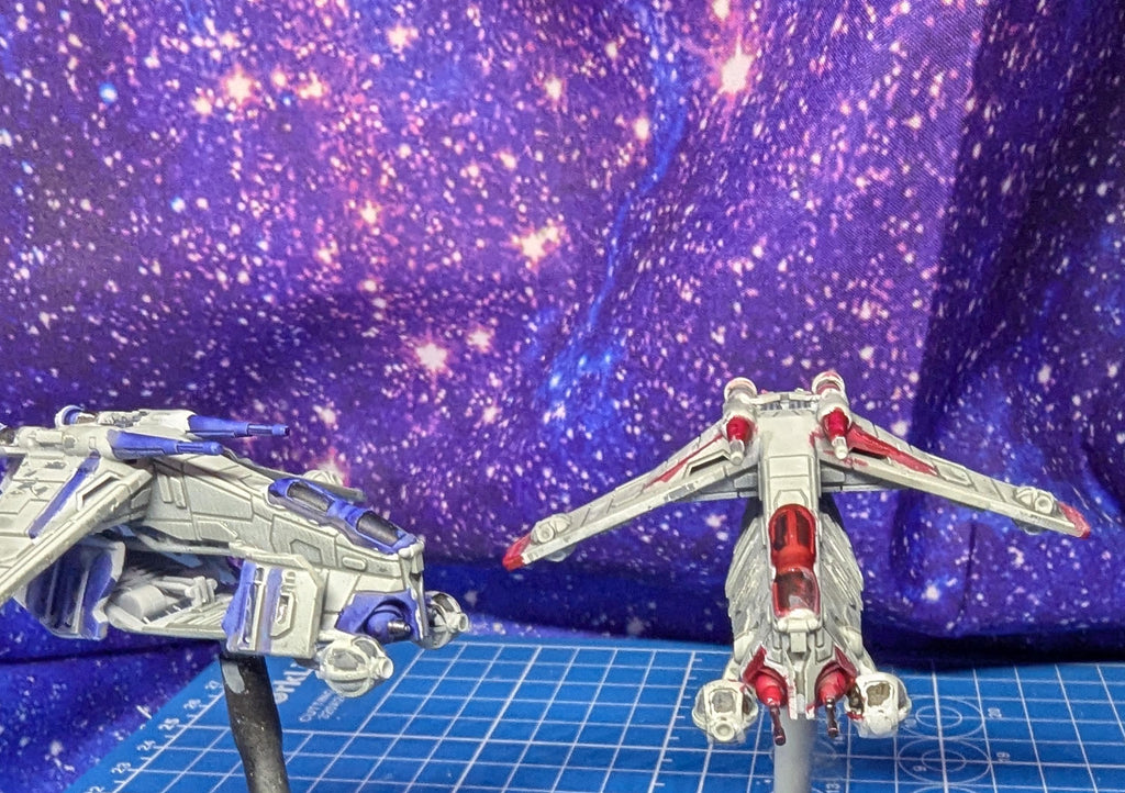 XW scale Republic LAAT/I personnel Transport for Star wars Xwing Miniatures game 1/270
