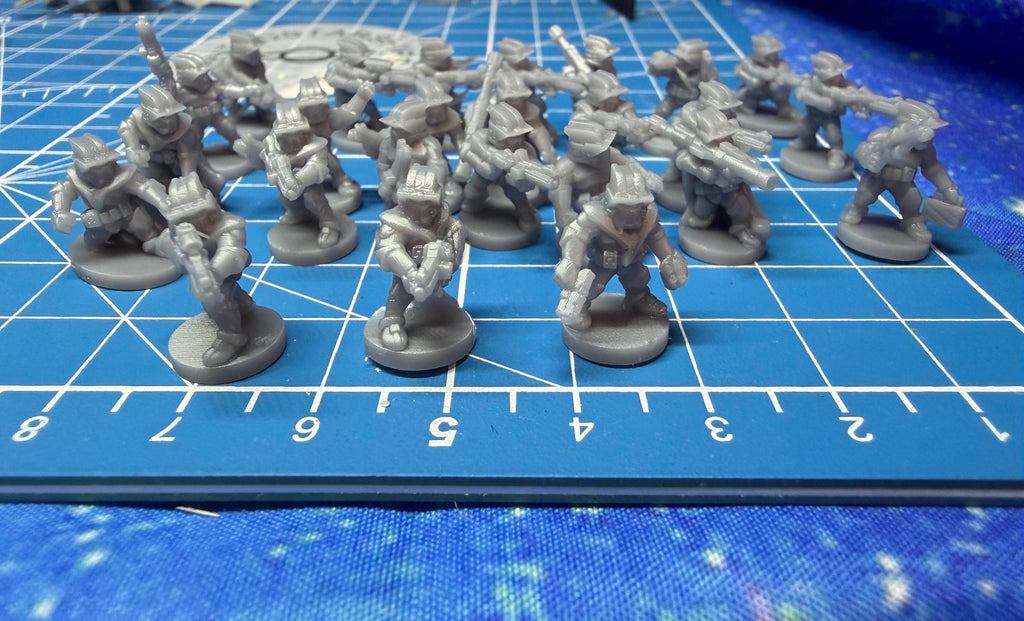 10mm Republic Clone Advanced Recon Force Infantry Platoon (25) in 10mm scale for Star wars regiments