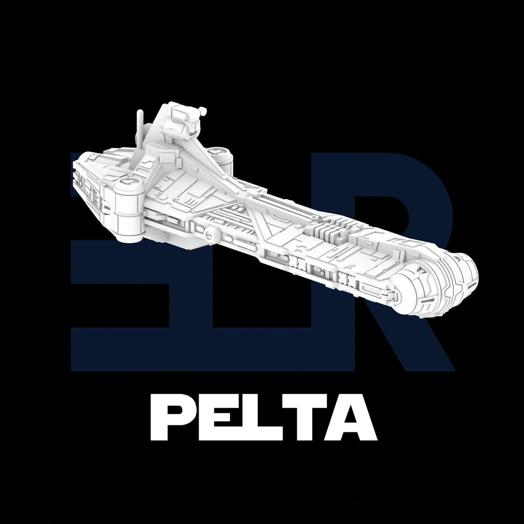 Republic Pelta class Frigate For Star Wars Armada 89mm