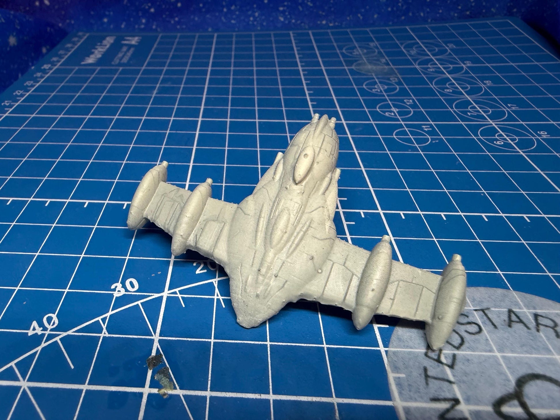 Rebel Mon Cal Corvette for Star Wars Armada scale games 71mm wide