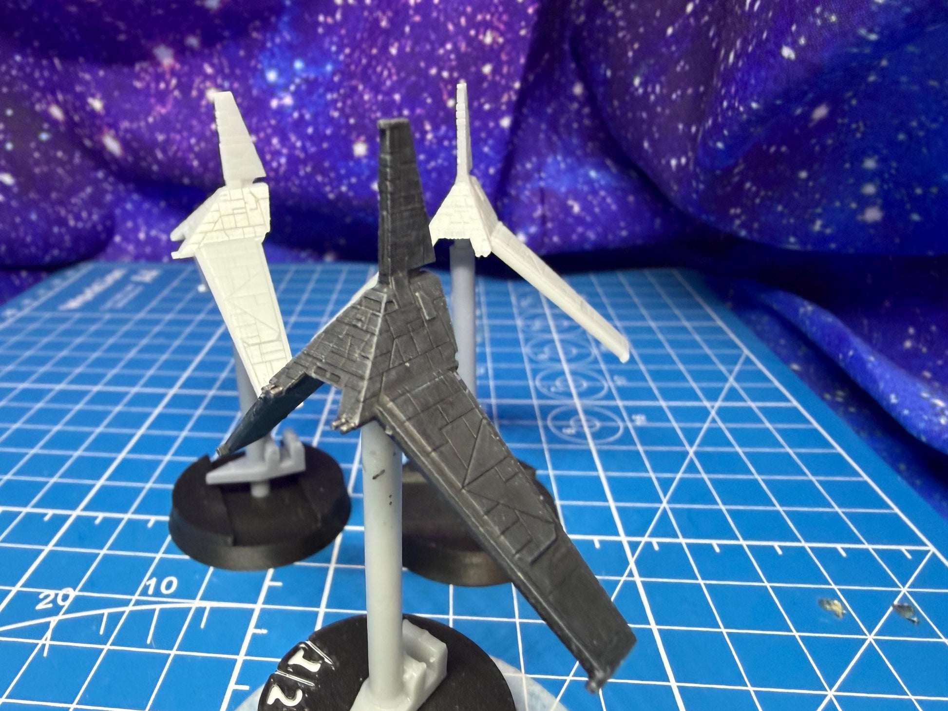 Imperial Delta-class Shuttle squadron (3 fighters) for Star Wars Armada scale games