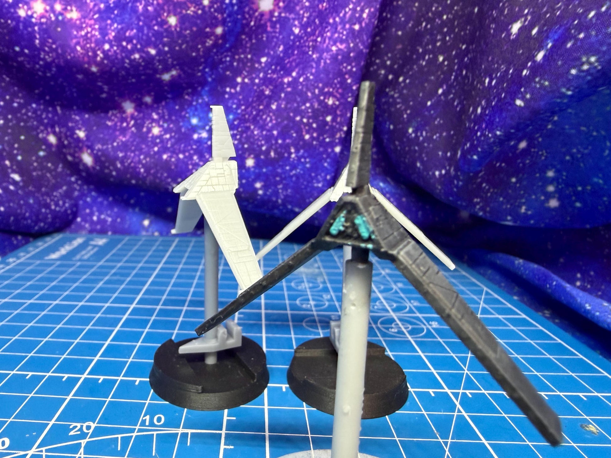 Imperial Delta-class Shuttle squadron (3 fighters) for Star Wars Armada scale games